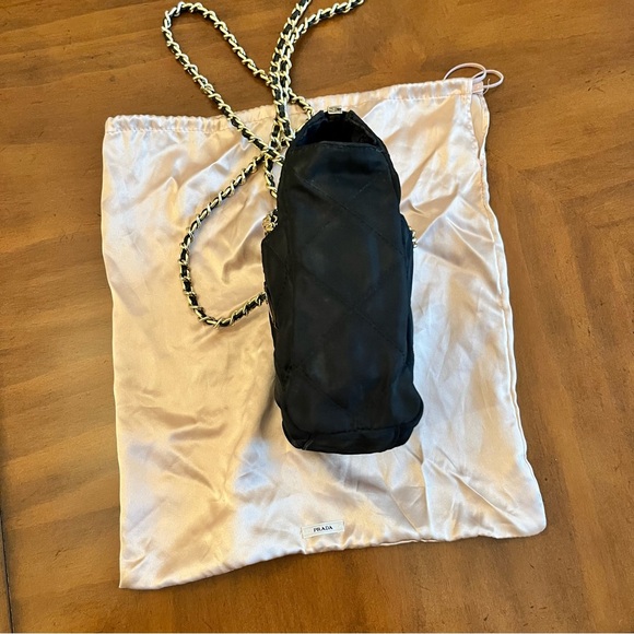 Vintage PRADA Tessuto Nylon Quilted Evening Bag - Black - Picture 5 of 17